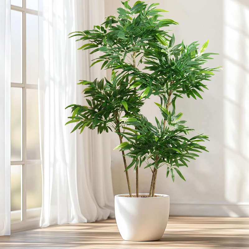 Dracaena Marginata - Árbol de bambú artificial grande de