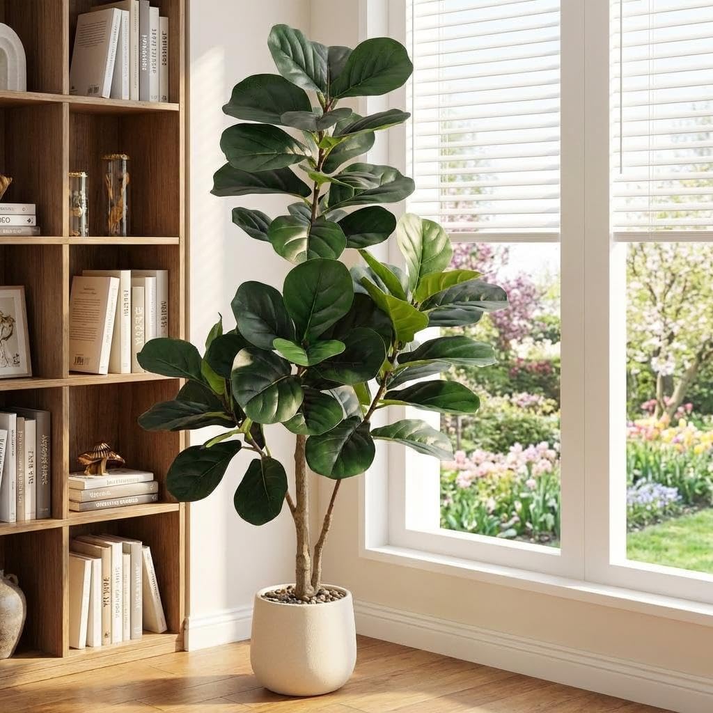 Ficus Lyrata Tree - Árbol Artificial de Ficus Lyrata -