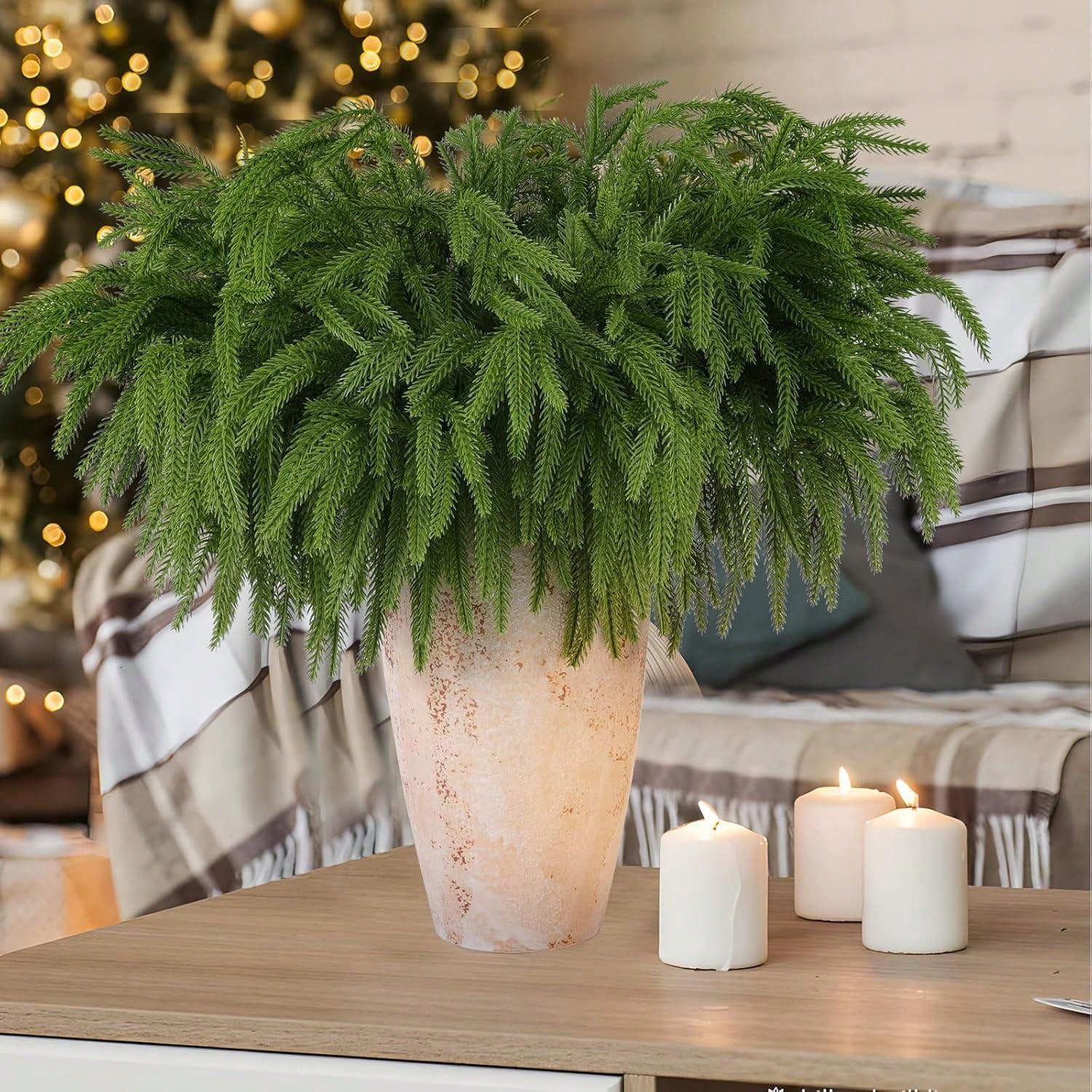 Dracaena Marginata - Ramas de Norfolk de Navidad, tallos