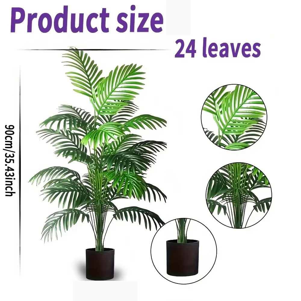24 hojas de plantas artificial - Dracaena Marginata reseña y precio