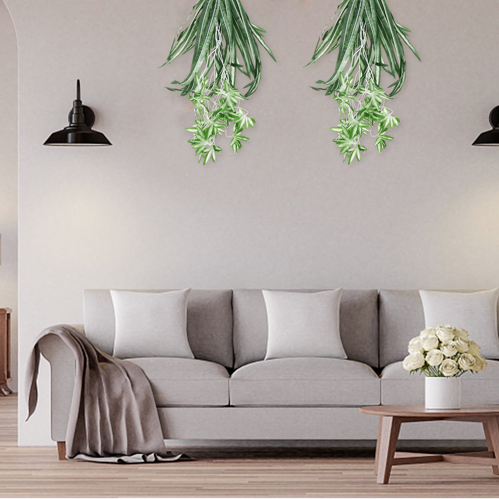 1 unidad de planta artificial  - Spider Plant Hanging reseña y precio