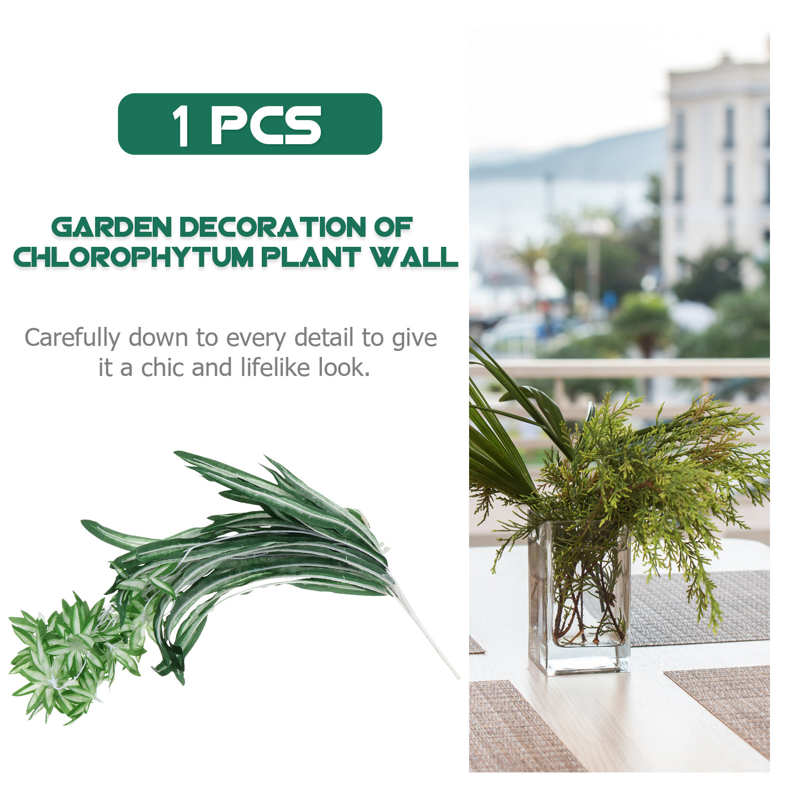 1 unidad de planta artificial  - Spider Plant Hanging reseña y precio
