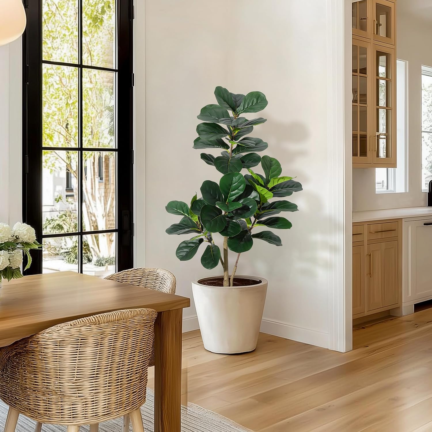 Árbol Artificial de Ficus Lyra - Ficus Lyrata Tree reseña y precio